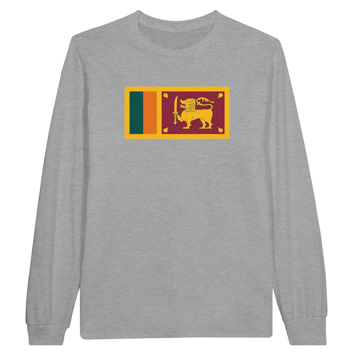 T-shirt à manches longues sri lanka coton mélangé imprimé