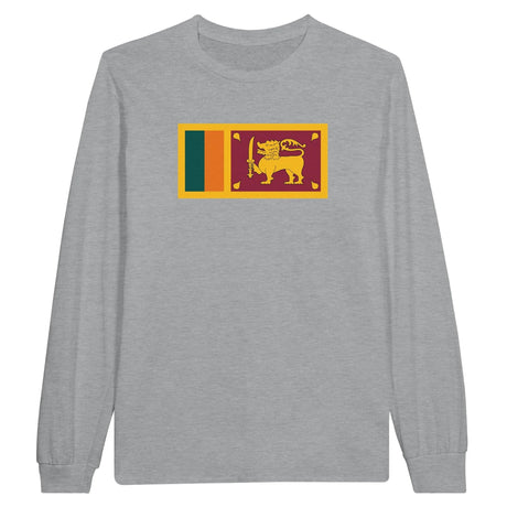 T-shirt à manches longues sri lanka coton mélangé imprimé