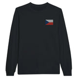 T-shirt à manches longues tchéquie coton broderie couleur