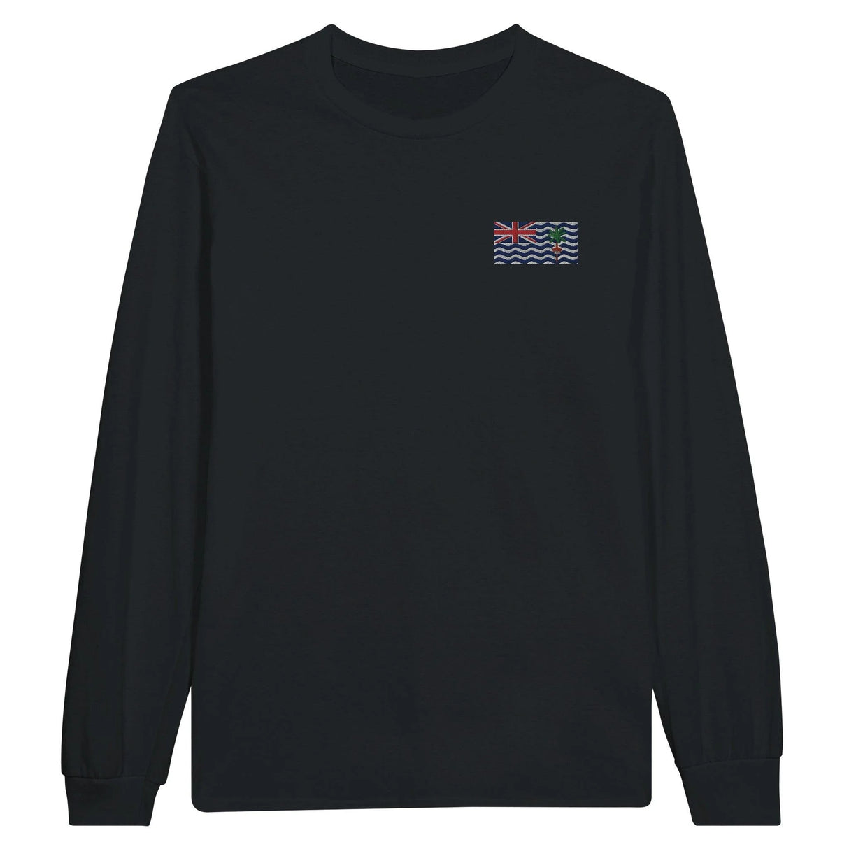 T-shirt à manches longues territoire britannique coton brodé