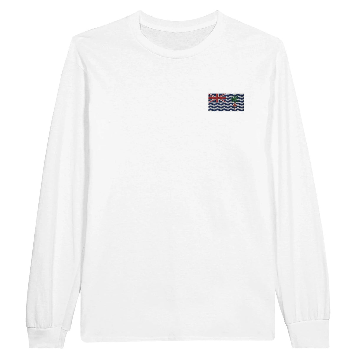 T-shirt à manches longues territoire britannique coton brodé