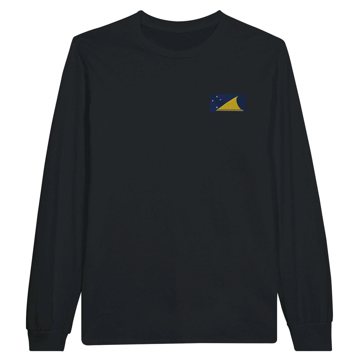 T-shirt à manches longues tokelau broderie coton mélangé