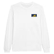 T-shirt à manches longues tokelau broderie coton mélangé