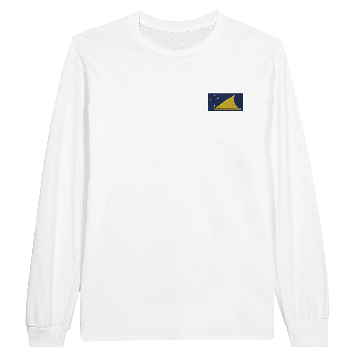 T-shirt à manches longues tokelau broderie coton mélangé