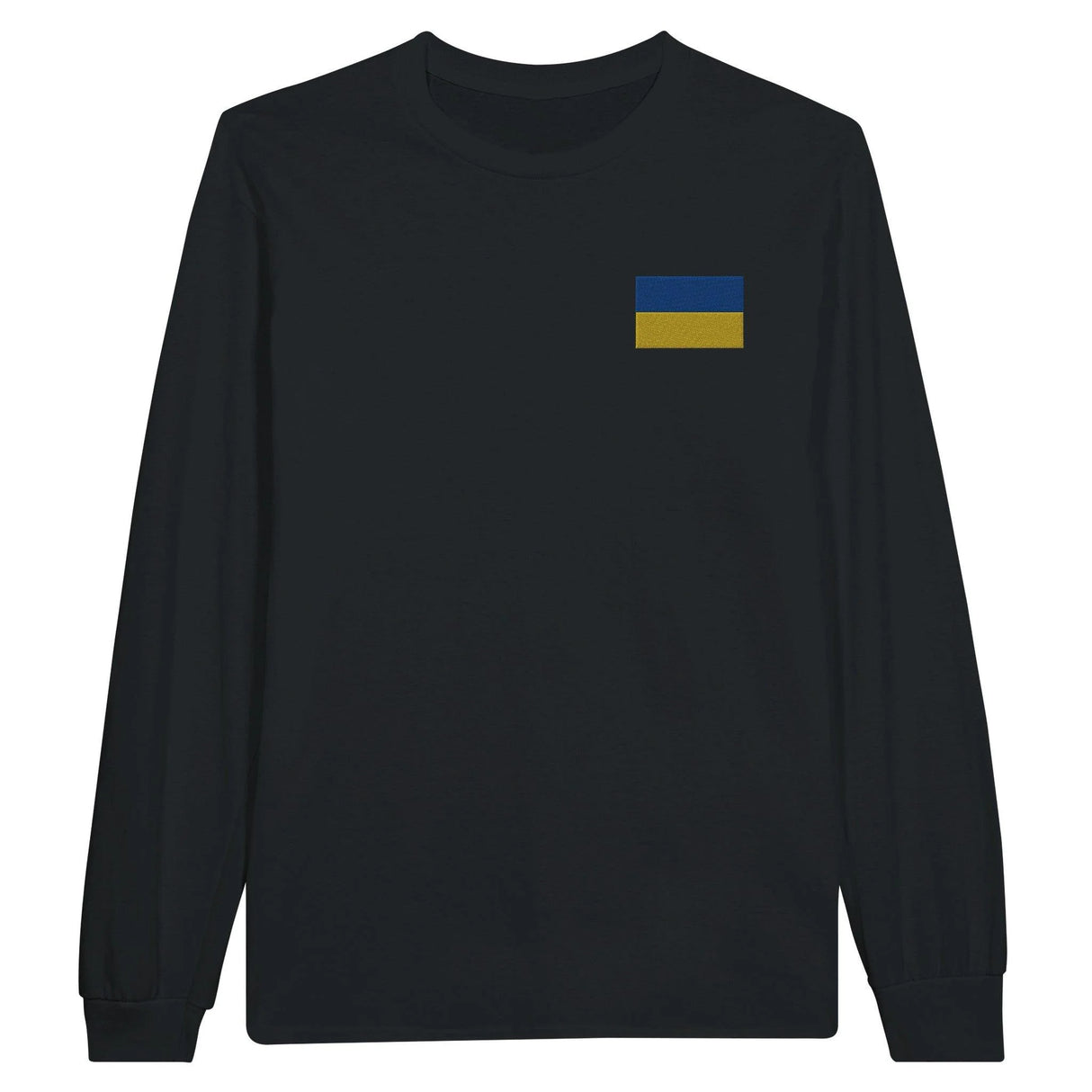 T-shirt à manches longues ukraine broderie coton mélangé