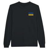 T-shirt à manches longues ukraine broderie coton mélangé
