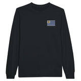 T-shirt à manches longues uruguay broderie coton mélangé