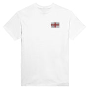 T-shirt angleterre broderie couleur coton épais manches longues