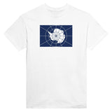 T-shirt antarctique officiel brodé coton mélangé