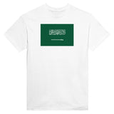 T-shirt arabie saoudite coton mélangé brodé manches longues