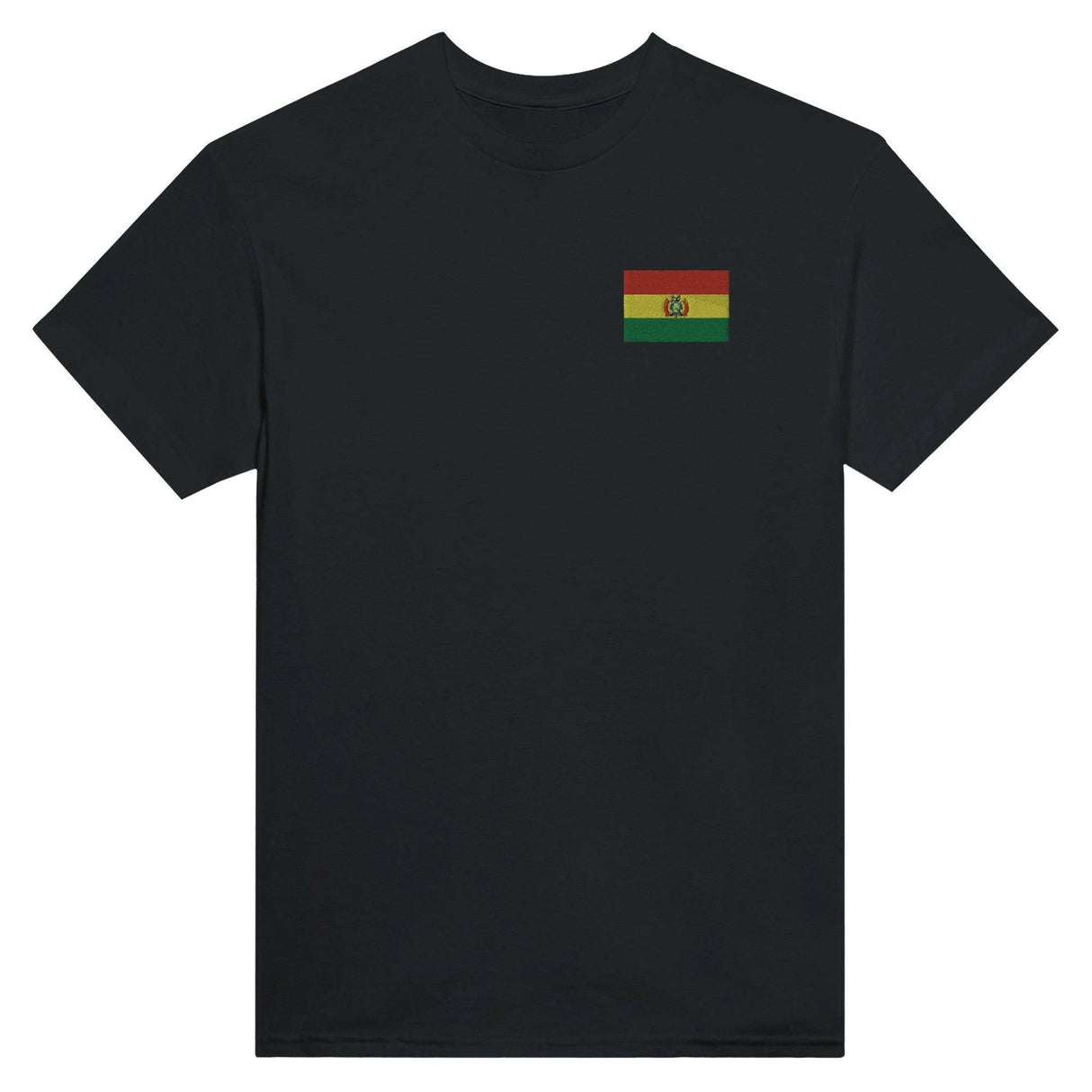 T-shirt bolivie broderie couleur en coton épais mélangé