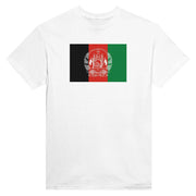 T-shirt drapeau afghanistan coton mélangé imprimé manches longues