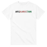 T-shirt drapeau afghanistan en écriture - pixelforma