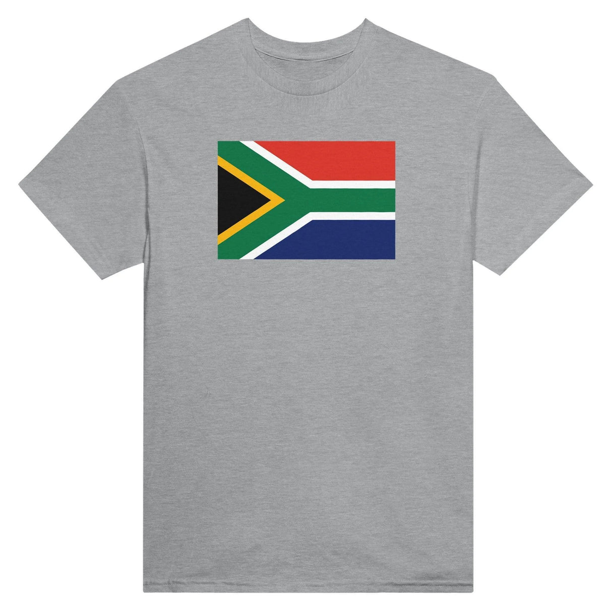 T-shirt drapeau afrique du sud brodé en coton mélangé