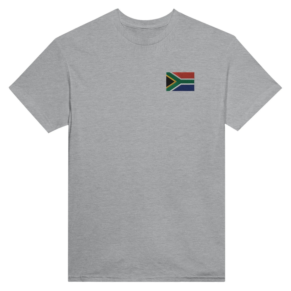 T-shirt drapeau afrique du sud broderie couleur coton épais