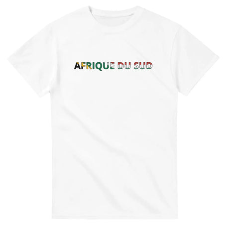 T-shirt drapeau afrique du sud en écriture - pixelforma