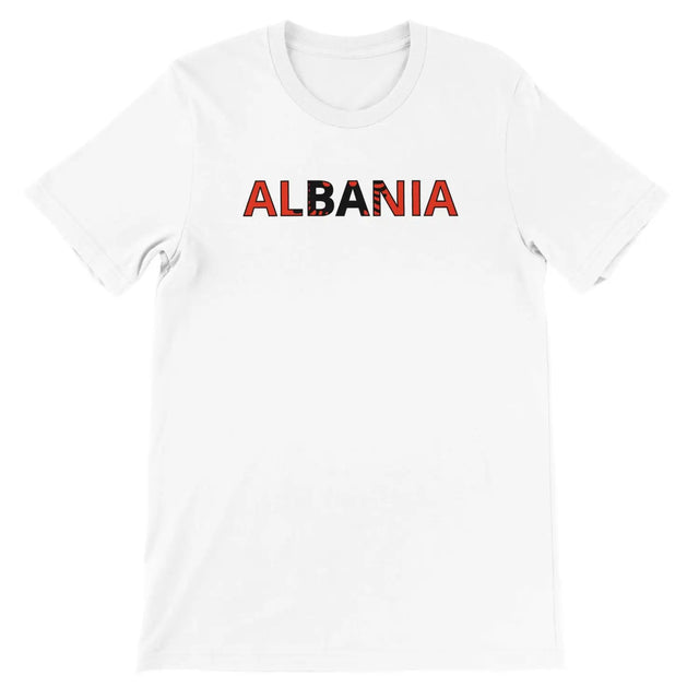 T-shirt drapeau albanie - pixelforma