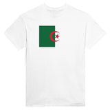 T-shirt drapeau algérie brodé coton mélangé manches longues