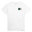 T-shirt drapeau algérie coton épais broderie couleur