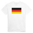 T-shirt drapeau allemagne brodé en coton mélangé manches longues