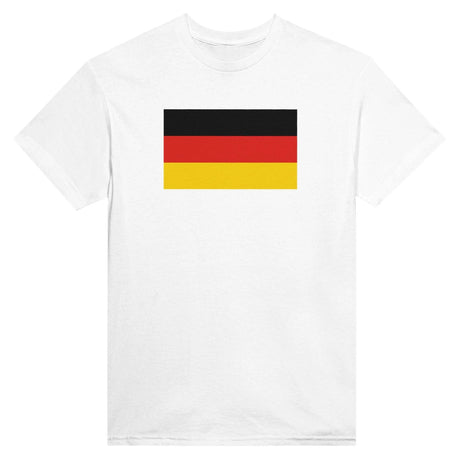 T-shirt drapeau allemagne brodé en coton mélangé manches longues