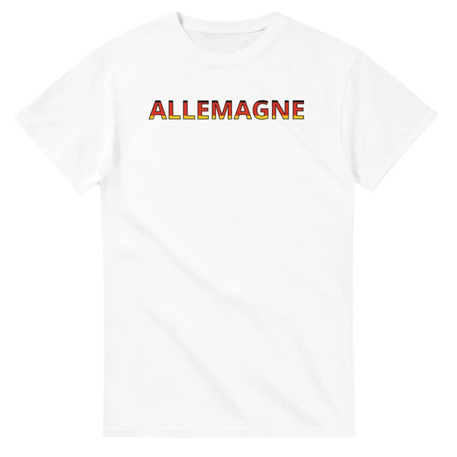 T-shirt drapeau allemagne en écriture - pixelforma