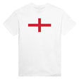 T-shirt drapeau angleterre brodé coton mélangé manches longues