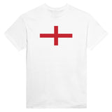T-shirt drapeau angleterre brodé coton mélangé manches longues