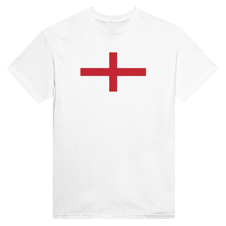 T-shirt drapeau angleterre brodé coton mélangé manches longues