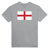 T-shirt drapeau angleterre brodé coton mélangé manches longues