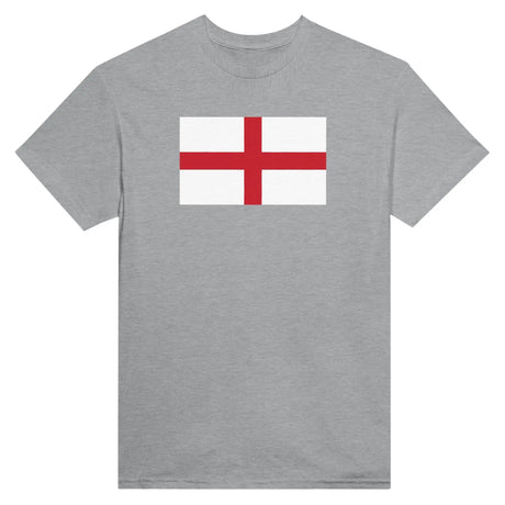 T-shirt drapeau angleterre brodé coton mélangé manches longues