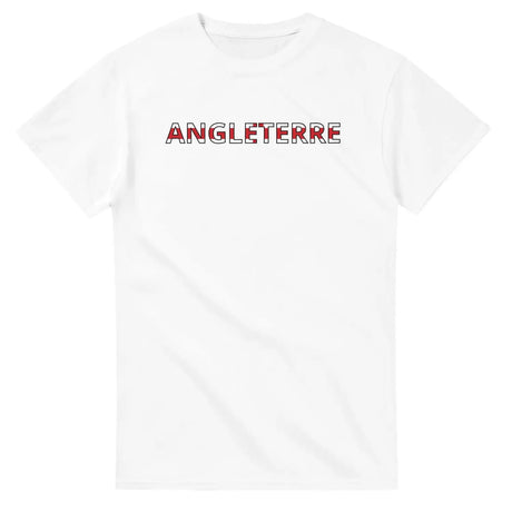 T-shirt drapeau angleterre en écriture - pixelforma