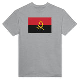 T-shirt drapeau angola brodé coton mélangé manches longues