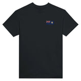 T-shirt drapeau anguilla broderie couleur coton épais