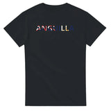 T-shirt drapeau anguilla en écriture - pixelforma