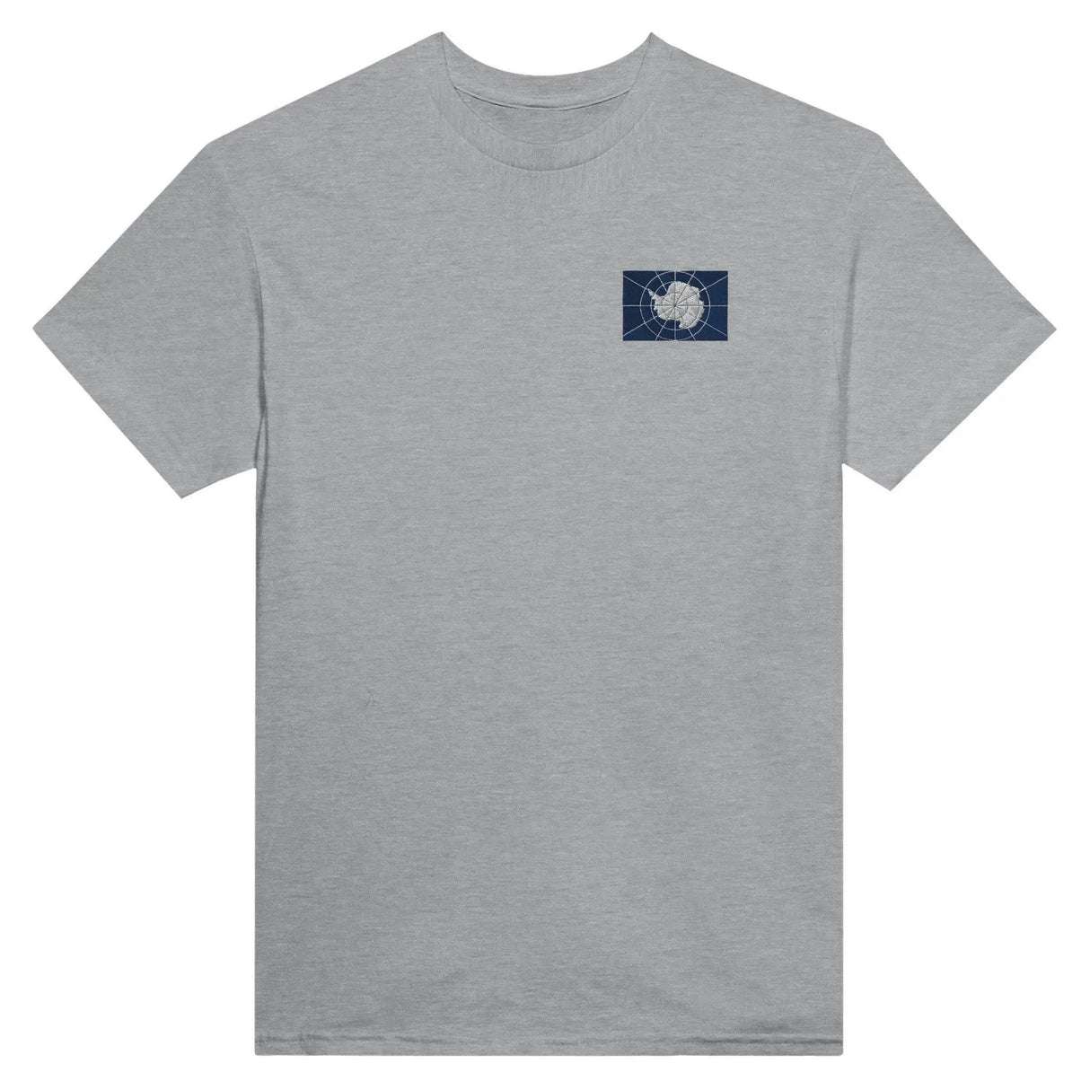 T-shirt drapeau antarctique broderie officel coton épais