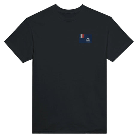 T-shirt drapeau antarctique française broderie coton douceur