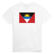 T-shirt drapeau antigua-et-barbuda imprimé coton mélangé