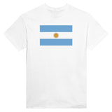 T-shirt drapeau argentine brodé coton mélangé manches longues