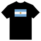 T-shirt drapeau argentine brodé coton mélangé manches longues