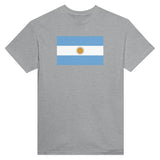 T-shirt drapeau argentine brodé coton mélangé manches longues