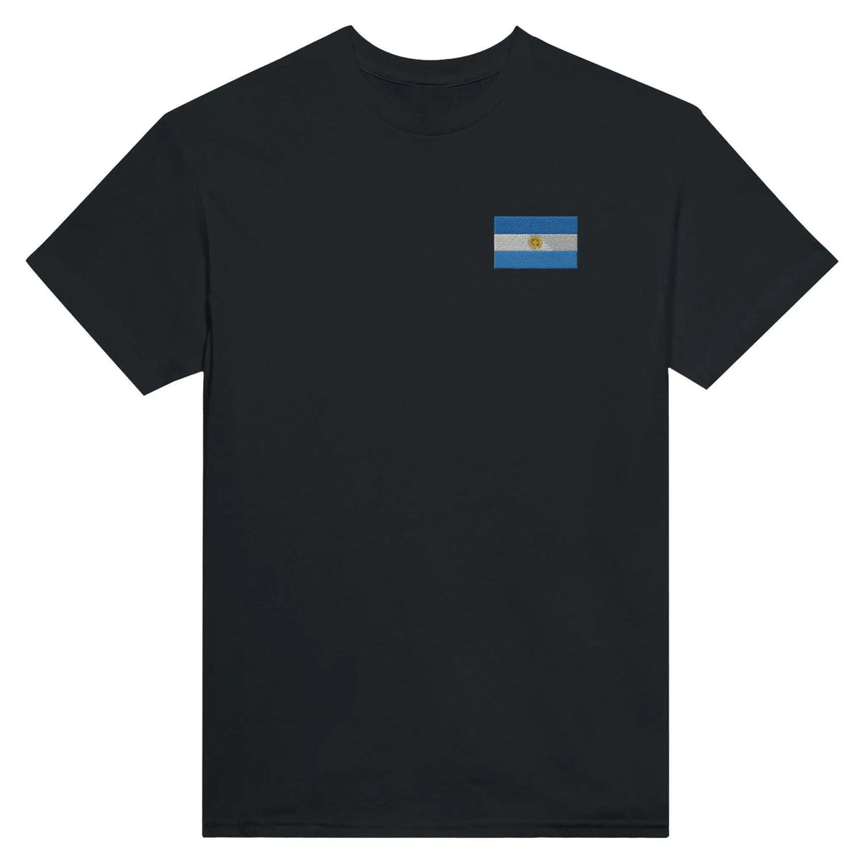 T-shirt drapeau argentine broderie couleur coton mélangé