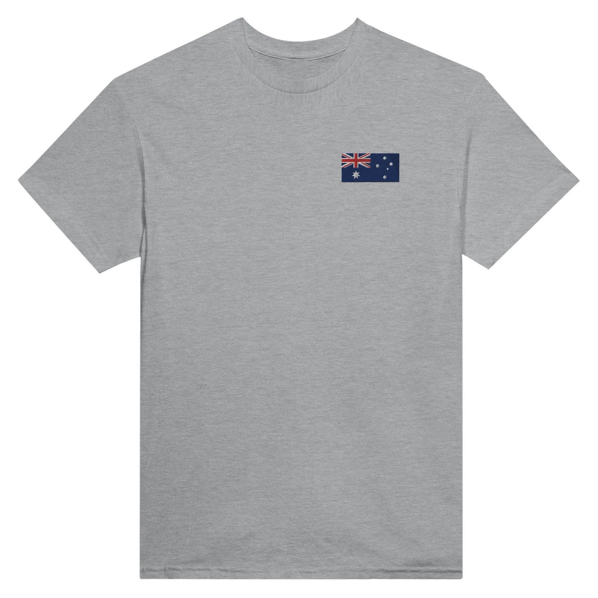 T-shirt drapeau australie broderie couleur coton mélangé