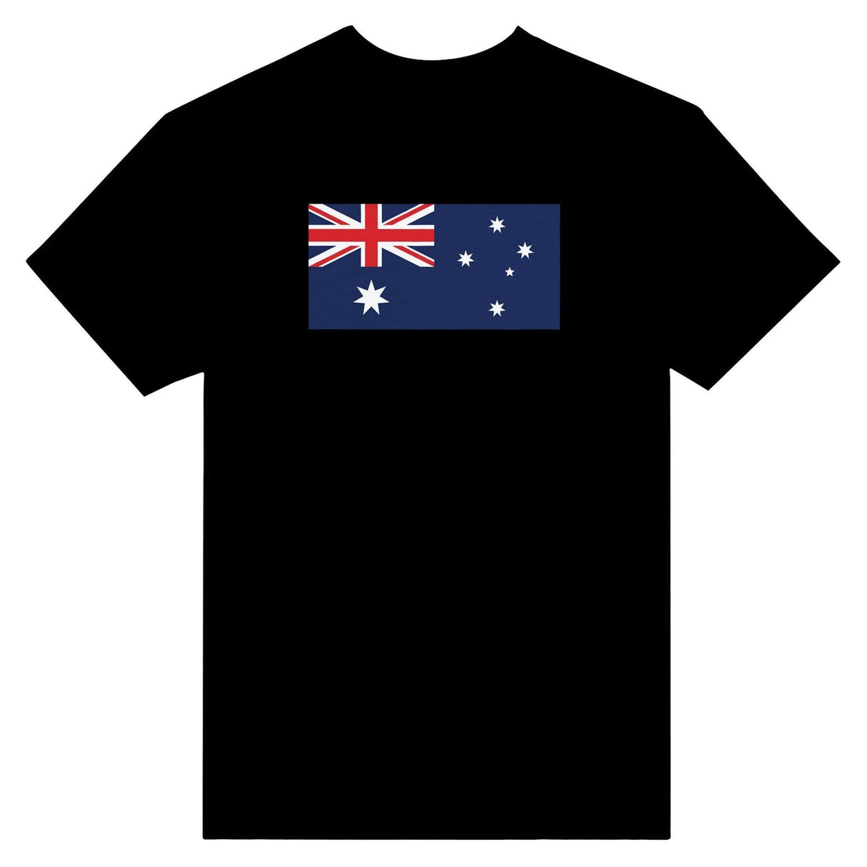 T-shirt drapeau australie coton mélangé brodé manches longues