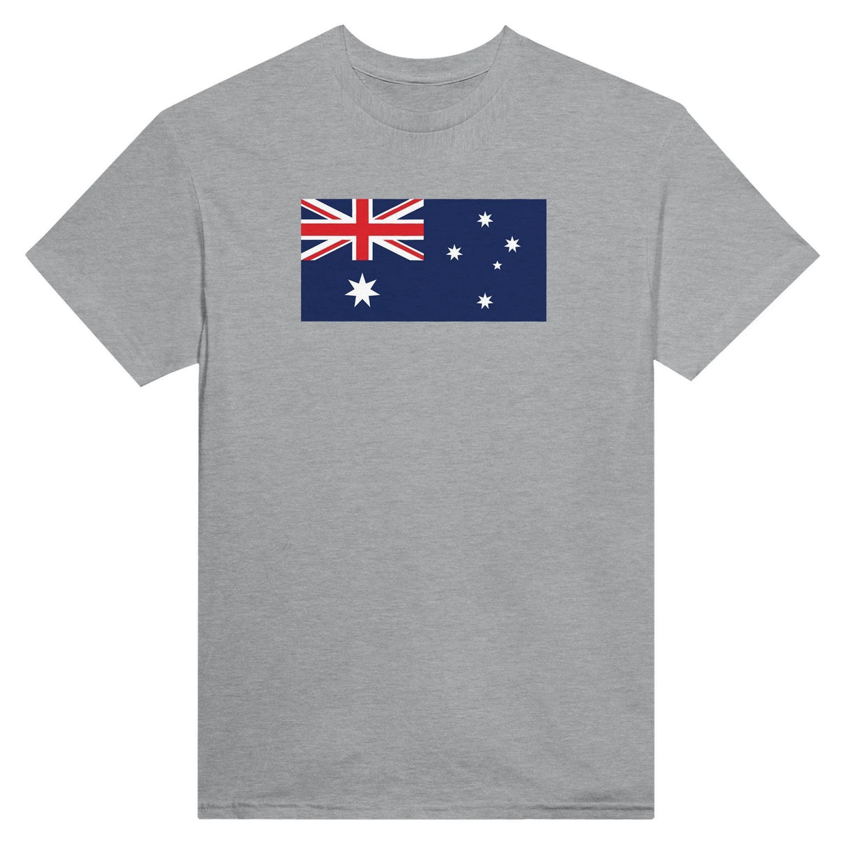 T-shirt drapeau australie coton mélangé brodé manches longues