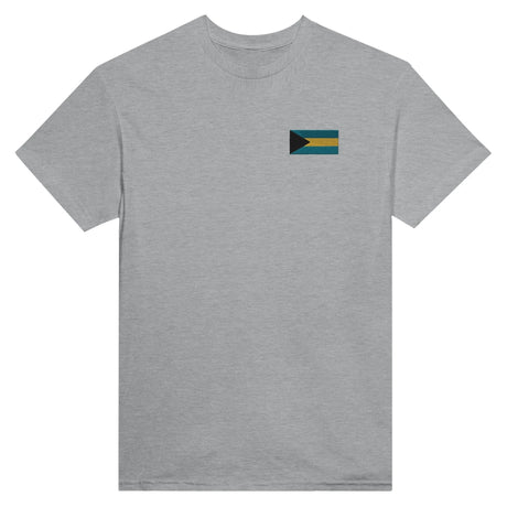 T-shirt drapeau bahamas broderie couleur coton épais