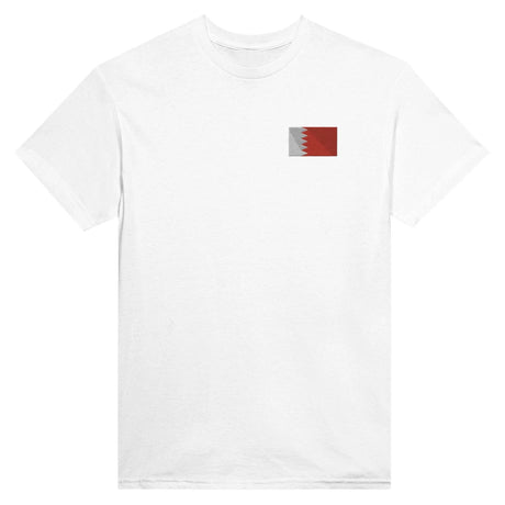 T-shirt drapeau bahreïn broderie couleur coton épais