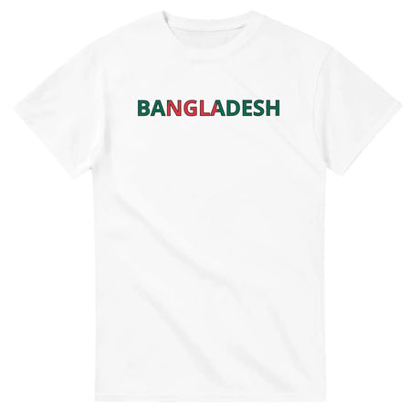 T-shirt drapeau bangladesh en écriture - pixelforma