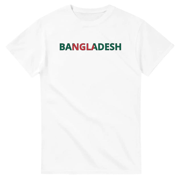 T-shirt drapeau bangladesh en écriture - pixelforma