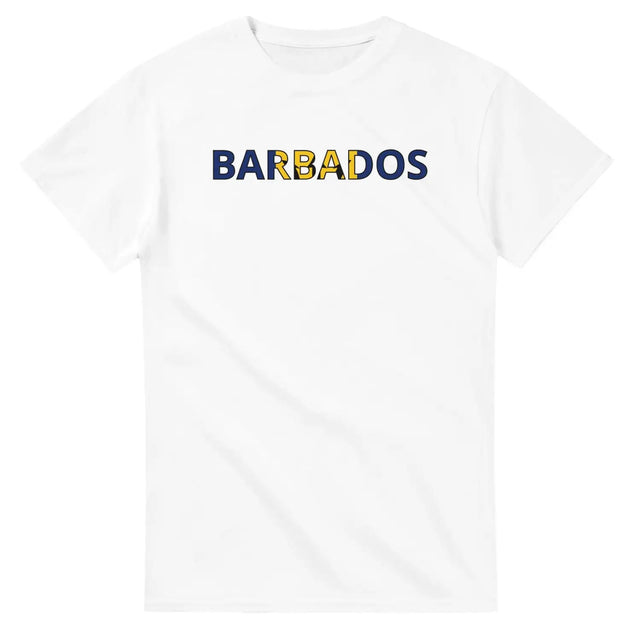 T-shirt drapeau barbade - pixelforma